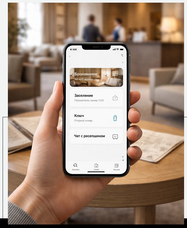 Мобильное приложение для гостей отеля в Белогорске, управление сервисом